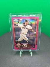 2023 Topps Chrome - Brandon Crawford #195 Magenta Refractor /399 MLB Giants