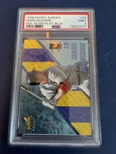 2000 MARK McGWIRE Pacific Aurora Platinum Blue #25 #/100 PSA 9 Mint Only Pop 1