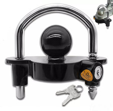 High Security Hitch Lock Caravan Trailer Hitch Coupling Tow Ball Lock Universal