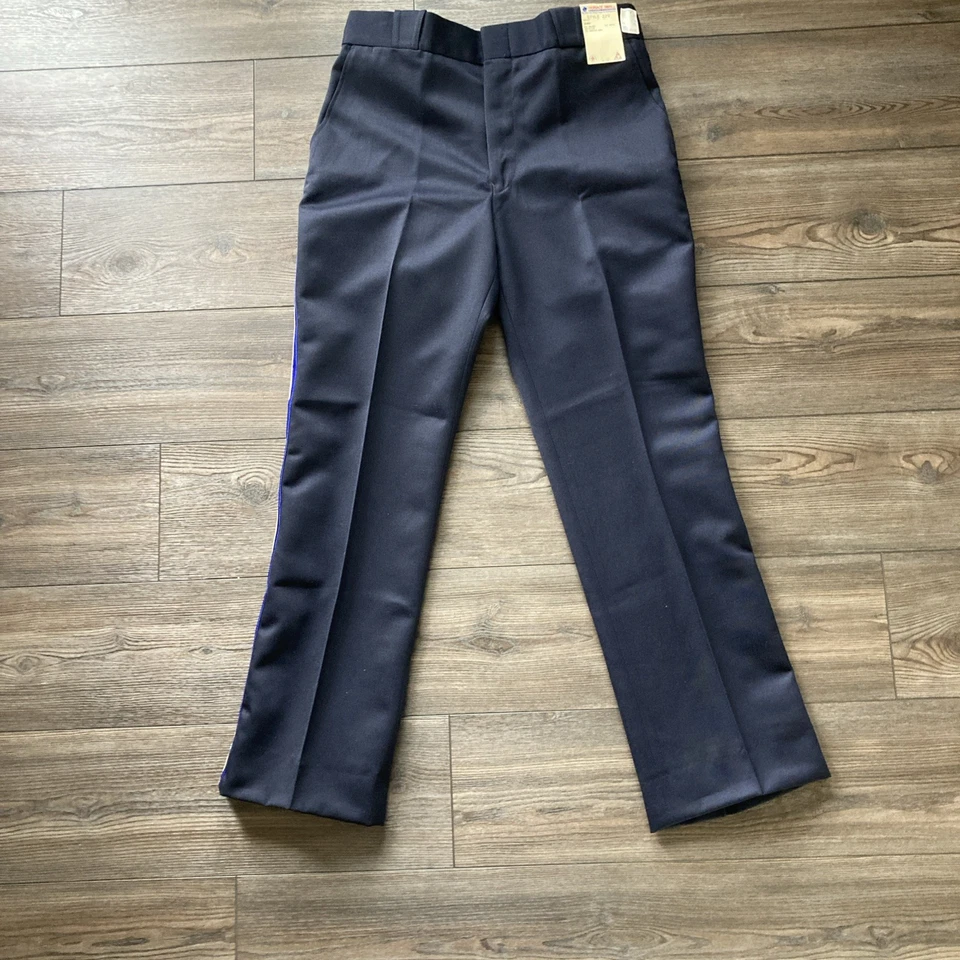 全新 复古 Horace 小号 紧急响应 公共安全制服 裤子 34R — 第 3/4 张图片