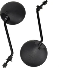 HIAORS 8mm Motorcycle GY6 Scooter Rearview Mirrors for 50cc Moped Tomos Black 