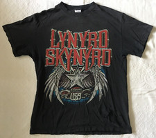 2007 Lynyrd Skynyrd Made In USA Medium Black Cotton T-Shirt Tennessee River 