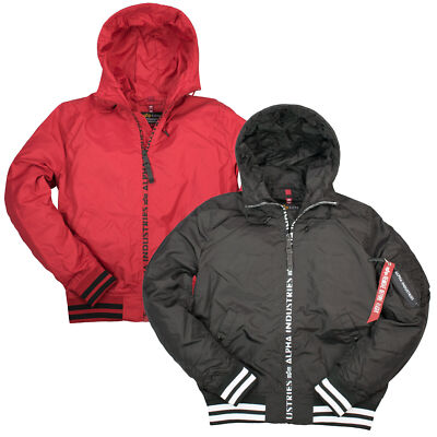 Alpha Industries Herren Bomberjacke MA-1 LW Hooded PZ 116113