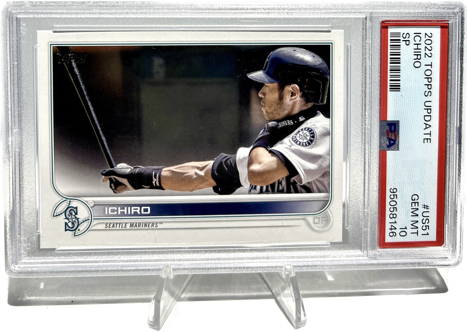 2022 Topps Update Ichiro SP Image Variation #US51 PSA 10 GEM MINT Mariners