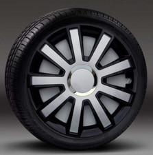 Wheel trims 15 inch to fit Fiat Punto,Stilo,Doblo, + emblems 15"  x4 