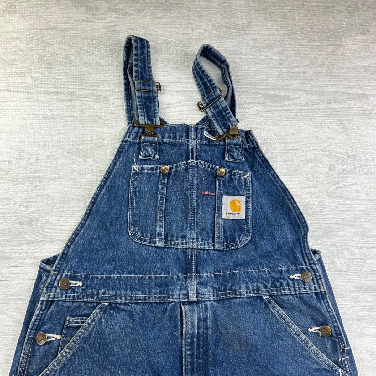 carhartt overall 80-90s USA製 90s Carhartt Insulated Quilt Lined Distressed Overalls