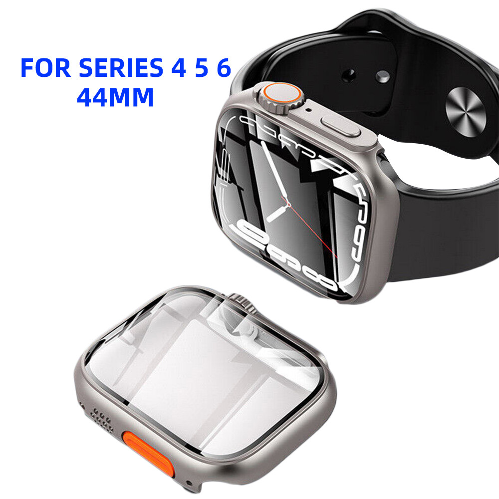 For Apple Watch Series 8/7/6/5/4/SE/44/45mm Full Cover Case Screen Protector