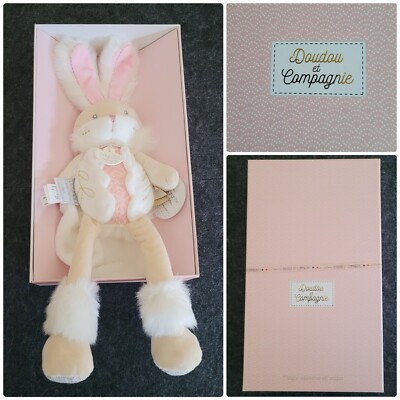 Doudou et Compagnie Hase  Geschenk Rosa NEU OVP