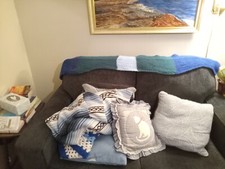 Handmade Knitted Scarf, Stripped