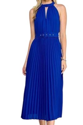Cobalt Blue Pleated Halter Twist Neck | eBay Cobalt Blue Pleated Halter Twist Neck | eBay