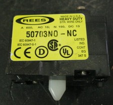 Rees 52702-000 Contact Block 1 N.C.