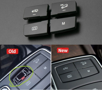 4 PCS Center Switch Button For Mercedes Benz ML GL GLE GLS W166