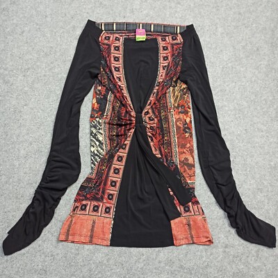 Save The Queen Damen Bluse L (Passt Wie GRÖSSE S) Slim Jersey Top Made IN