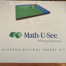 Math U See Manipulatives Algebra/Decimal Insert Kit Homeschool Integer Blocks