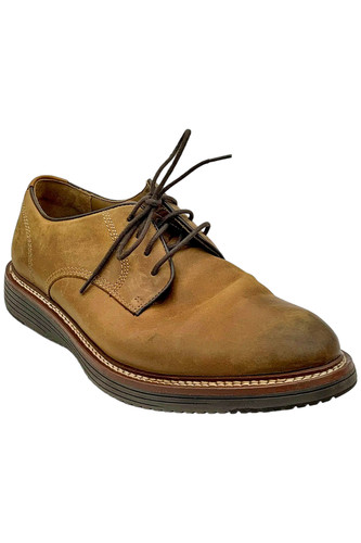 Johnston & Murphy Men's Upton Plain Toe Tan Oiled Full Grain