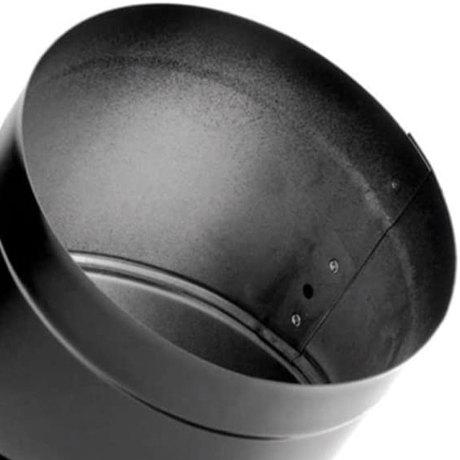 DuraVent DuraBlack 6" Stainless Steel Single Wall 45 Degree Elbow Stove