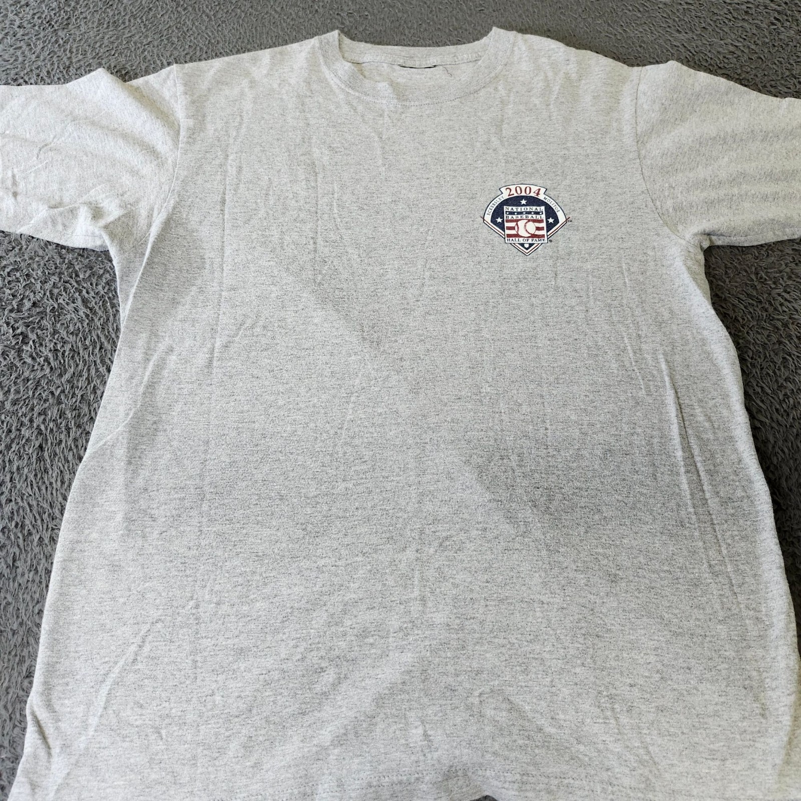 2004 National Baseball Hall Of Fame Gray T-Shirt Large