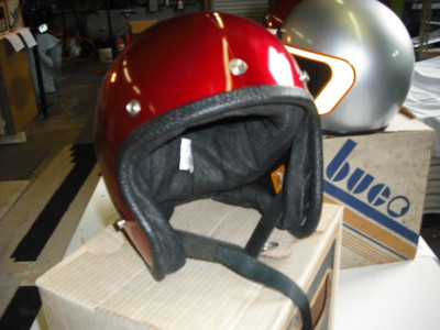 1970s helmet Buco red Harley Honda Vintage 3/4 chopper Suzuki