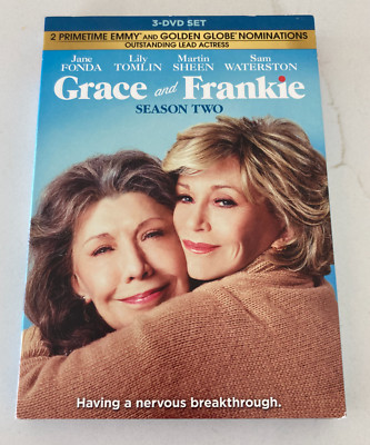 GRACE AND FRANKIE Season Two DVDs w slipcover - Jane Fonda, Lily Tomlin - SEALED
