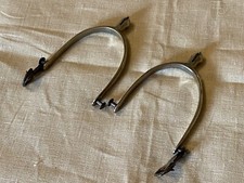 Vintage Tack Solid Nickel Spurs with Buckle Small Wheel NO STRAPS