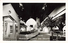 Postcard RPPC Harvester Farm Museum of Science and Industry