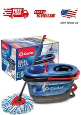 O-Cedar RinseClean Clean Water Spin Mop and Bucket System Clean with Clean Wa
