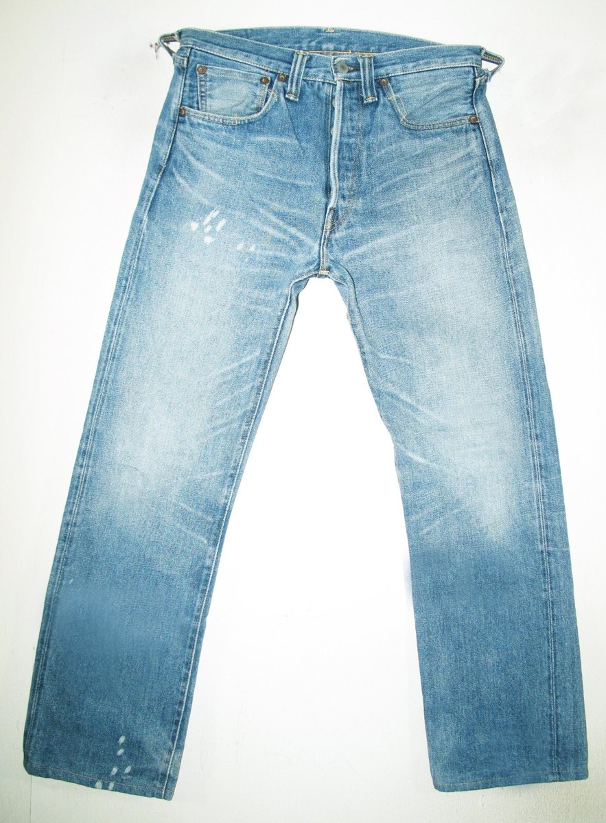 HOT VTG 1947 REPRO LEVI'S 501 BIG E SELVEDGE JP BUTTON Jeans HOT VTG 1947 REPRO LEVI'S 501 BIG E SELVEDGE JP BUTTON Jeans