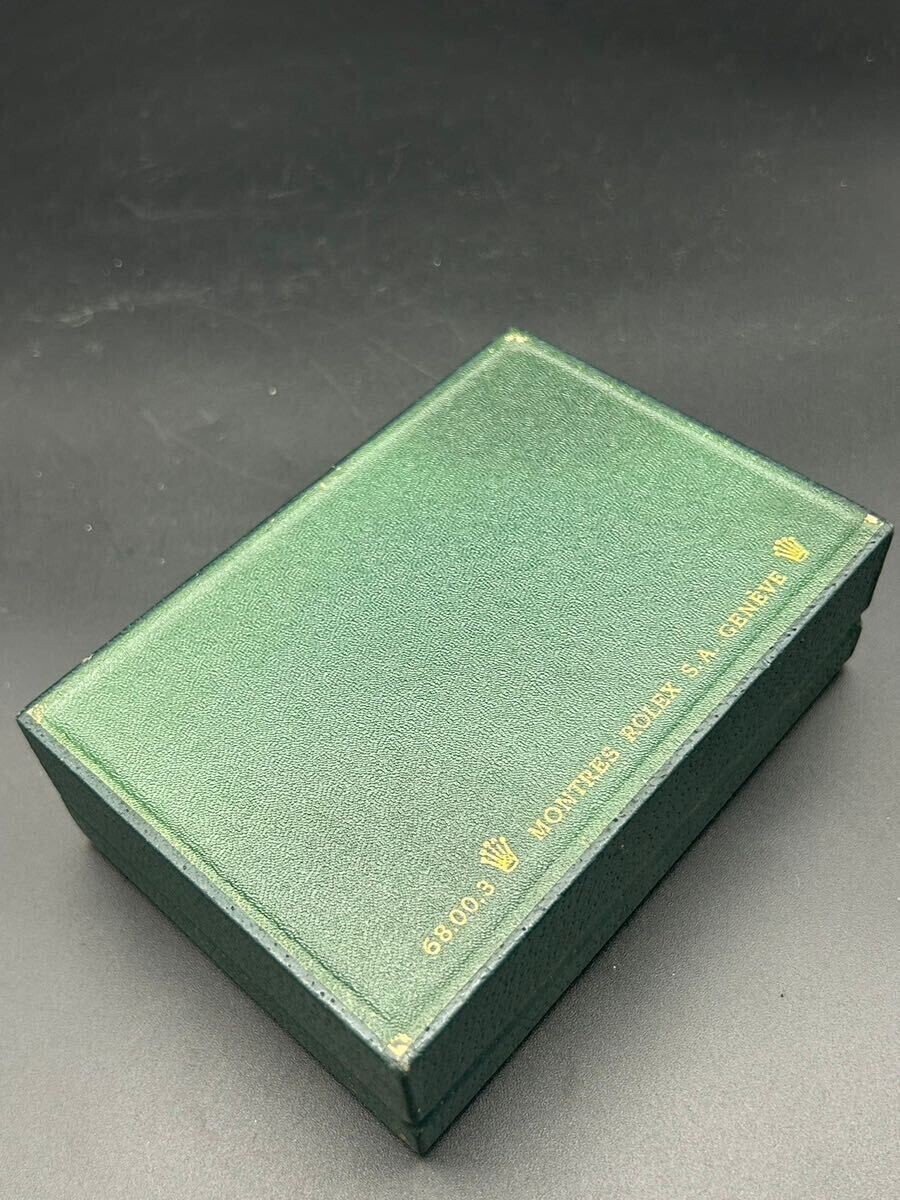 VINTAGE GENUINE ROLEX Green watch box case no inner 68.00.3 wood 240903001yA