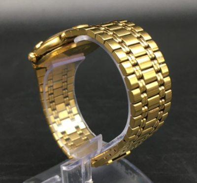 Authentic GUCCI 9200M Men's Unisex Quartz Watch Gold Dial 32mm