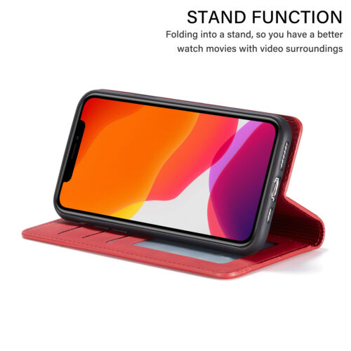 Leather Wallet Case For iPhone 15 14 13 12 Pro XS Max XR X 8 7 Flip Phone Cover - Picture 33 of 45