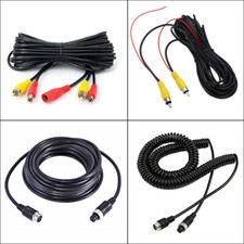 20ft RCA Video Power Extension Cable for Car Reverse Rear View Backup Camera