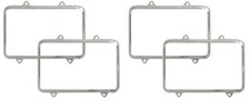 1986 1987 Chevy Gmc Truck Dual Headlamp Retaining Ring Set Stainless 4 Pcs