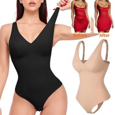 Women Sweat Belt Body Shaper Waist Trainer Shapewear Tummy Control Slim Bodysuit