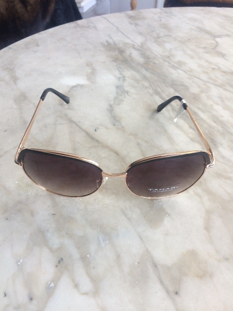 TAHARI TH644 Sunglasses Black Gold