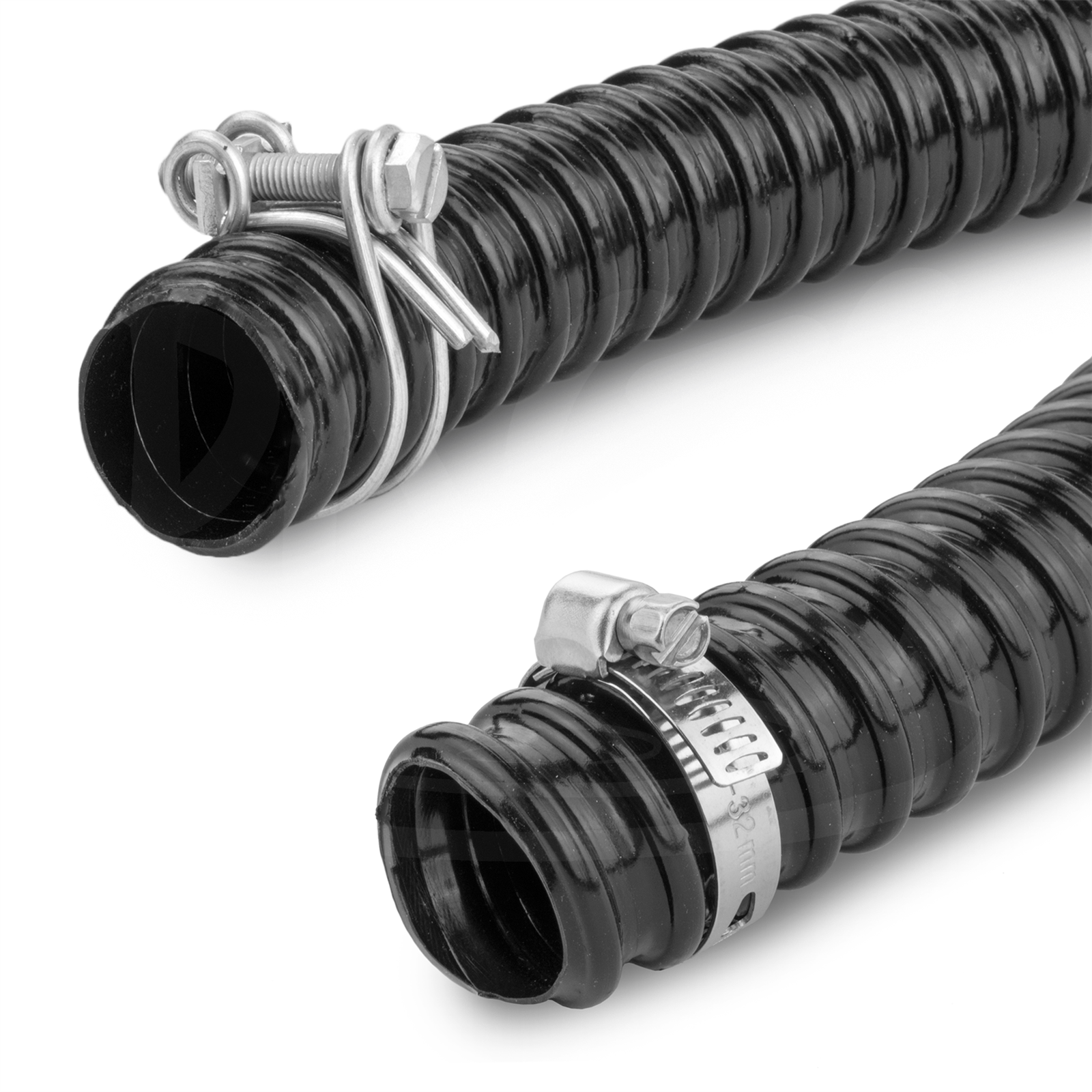 1.5 inch (38mm) BLACK CORRUGATED FLEXIBLE HOSE FISH POND PUMP MARINE
