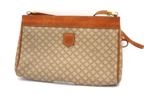 Celine Schultertasche Macadam braun beige M08 authentisch