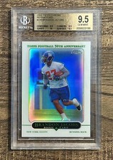 2005 Topps Chrome Refractor Brandon Jacobs #216 Rookie RC BGS 9.5 Gem Mint 💎