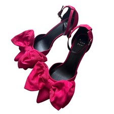 A NEW DAY Grace Bow Pumps Memory Foam Red