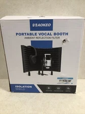 AOKEO Portable Vocal Booth Ambient Reflection Filter Isolation Shield-FREE SHIP