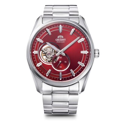 ORIENT Contemporary RN-AR0010R Semi-Skelett Herren Open Heart Armbanduhr NEU
