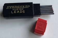 Vintage EVERSHARP Mechanical Pencil Lead B Soft .9mm Black NOS Bakelite 45pk USA