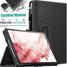 For Samsung Galaxy Tab S8 Plus 12.4 Case Leather Magnetic Flip Stand  Cover 2022