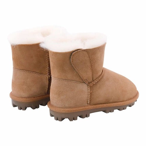 KIRKLAND SIGNATURE Kid's Shearling Boots in Chestnut, 13 - Picture 2 of 3