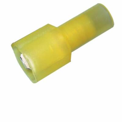 Male Quick Disconnect Nylon Fully Insulated .250'' 12-10 AWG (Yellow) - 75PK