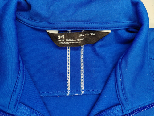 Under Armour Corona extra bestickt 1/4 Reißverschluss Tech Fleece Pullover Herren XL EUC - Bild 12 von 15
