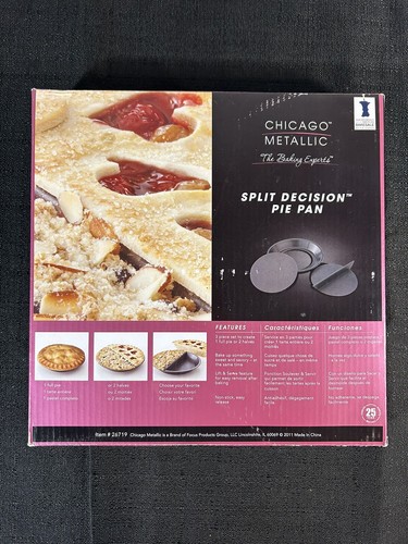Pie Dish For Baking Chicago Metallic Professional Non-Stick Split