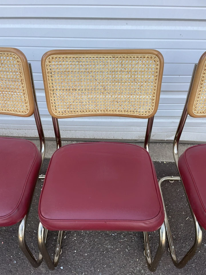 Vintage Mid Century Modern Marcel Breuer Cesca Style Chairs - Image 4 of 4