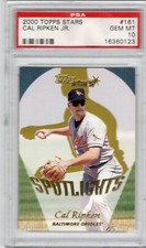 2000 Topps Stars baseball card #161 Cal Ripken Jr. Baltimore Orioles PSA 10
