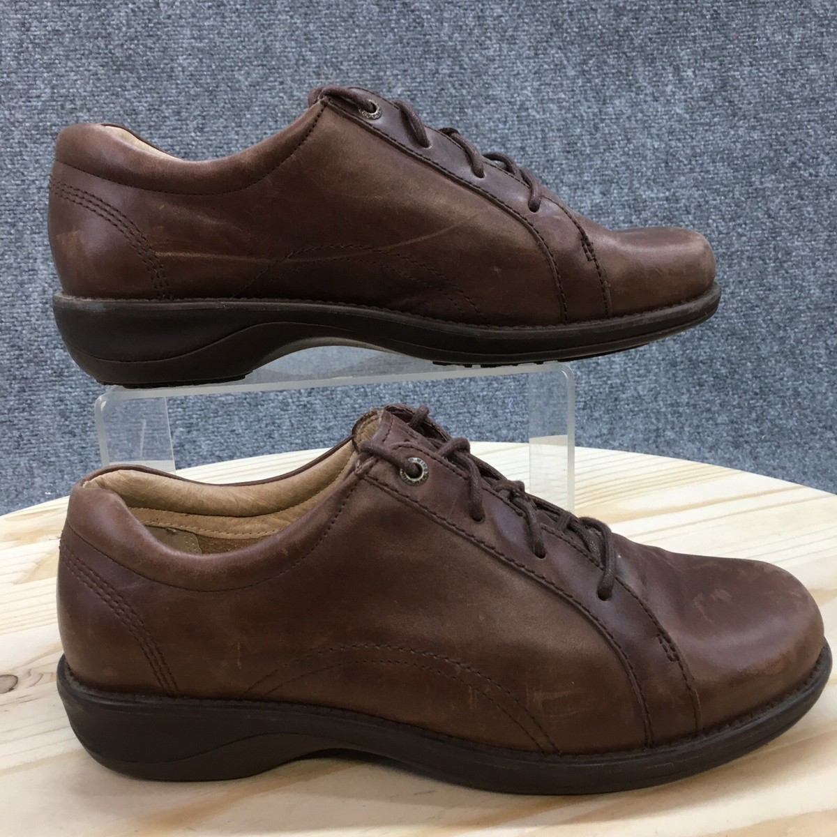 Red Wing Shoes Womens Wide Oxford Sneakers 4177 Brown Leather Slip  Resistant