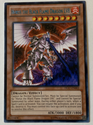 yugioh new horus cards Yu-Gi-Oh! - The Black Flame Dragon LV8 (SOD-EN008) - Soul of The Duelist - 1st Edition Ultra Rare single card featuring Imsety from the Glory of Horus set These YGO TCG Cards Desperately